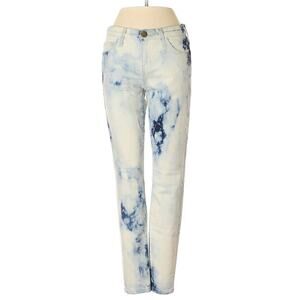 Current/Elliott Blue White Tie-Dyed Straight 25 The Stiletto Cropped Skinny NWT
